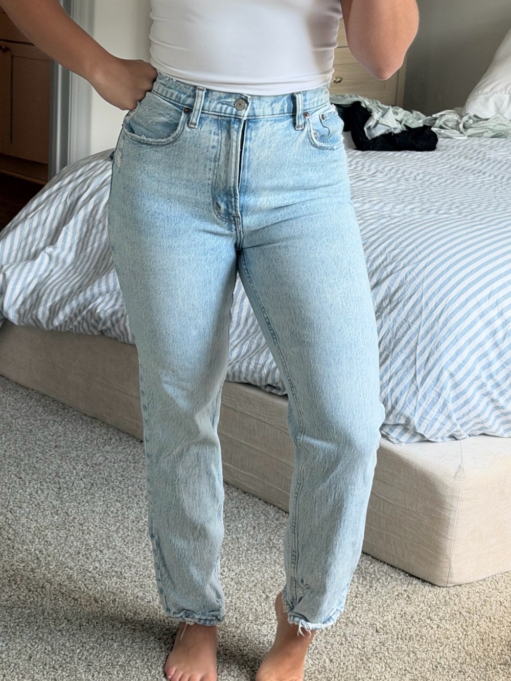 Abercrombie & Fitch Light Blue High-Rise Women's Jeans
